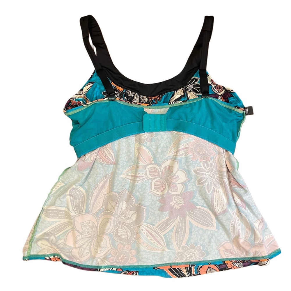 Coco Reef Tankini Top 38D – Bra-Sized Underwire Swim Top Safari Tropical Print - Picture 7 of 9